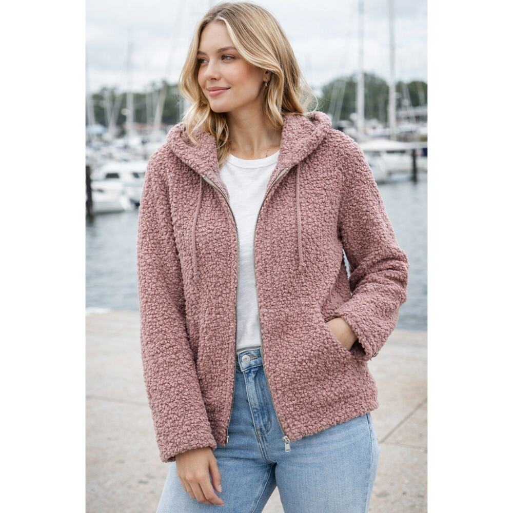 Barefoot Dreams Chestnut Zip Hoodie Sweater Womens 2X Cozy Cardigan NWT